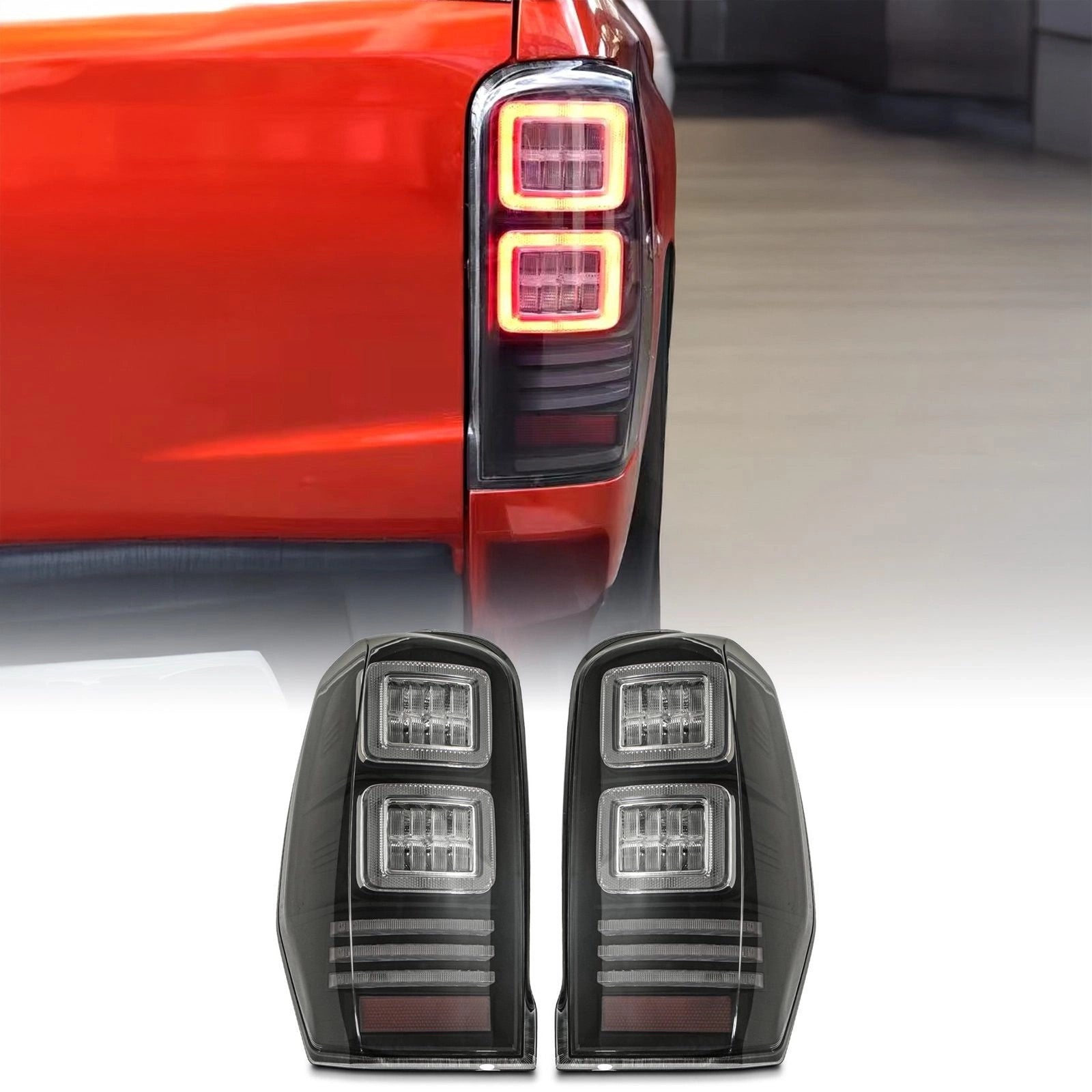 MitsubishiL200Triton19-23SmokedBlackLEDTailLights