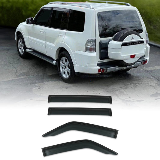 MitsubishiPajeroShogunV9707-15BlackWindDeflectors