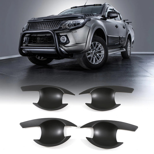 MitsubishiTritonL20015-18BlackDoorHandleInserts