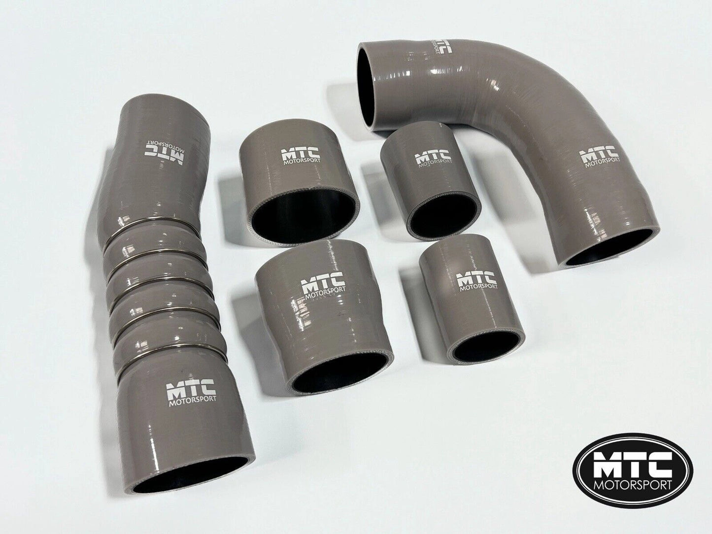 MTCMOTORSPORTAUDIRS38V2015-21SILICONEBOOSTHOSEKITTURBOHOSESGREY