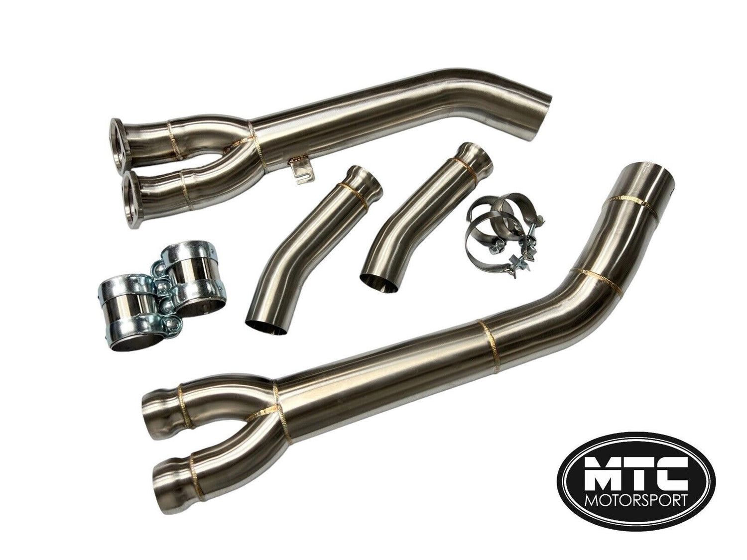 MTCMOTORSPORTBMWX3MX4MCATBACKEXHAUSTMIDPIPESTAINLESSSTEEL3.5”2019-21