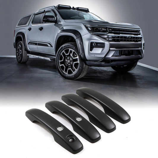NewVWAmarokMK22023+BlackDoorHandleProtectorCovers