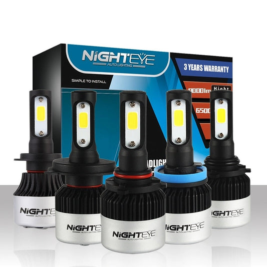 NIGHTEYE6500KLongLifeLEDHeadlightBulbs(H7/H4/H8/H9/H11/HB3/9005/HB4/9006/