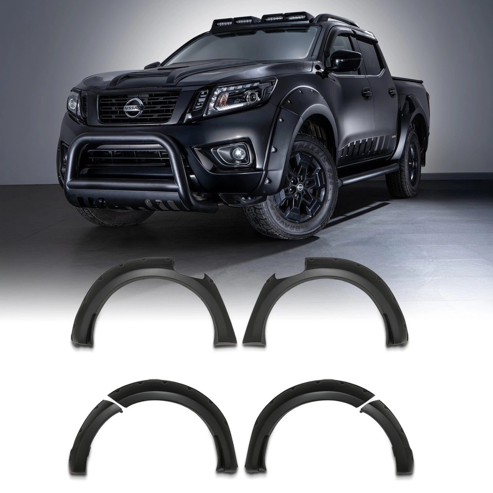NissanNavaraD23NP30014-2065mmMatteBlackWheelArchesWithAdBlueFitting
