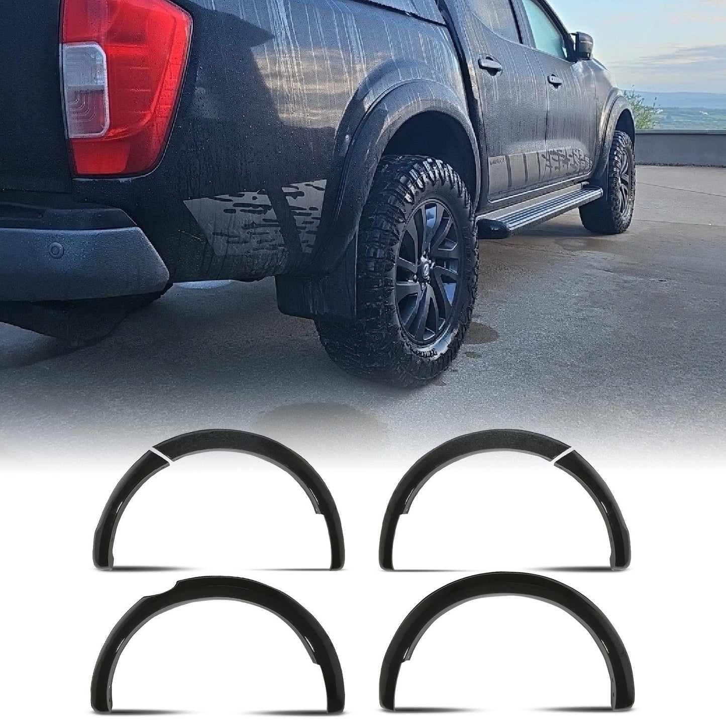 NissanNavaraD23NP30014-20GlossBlackWheelArches