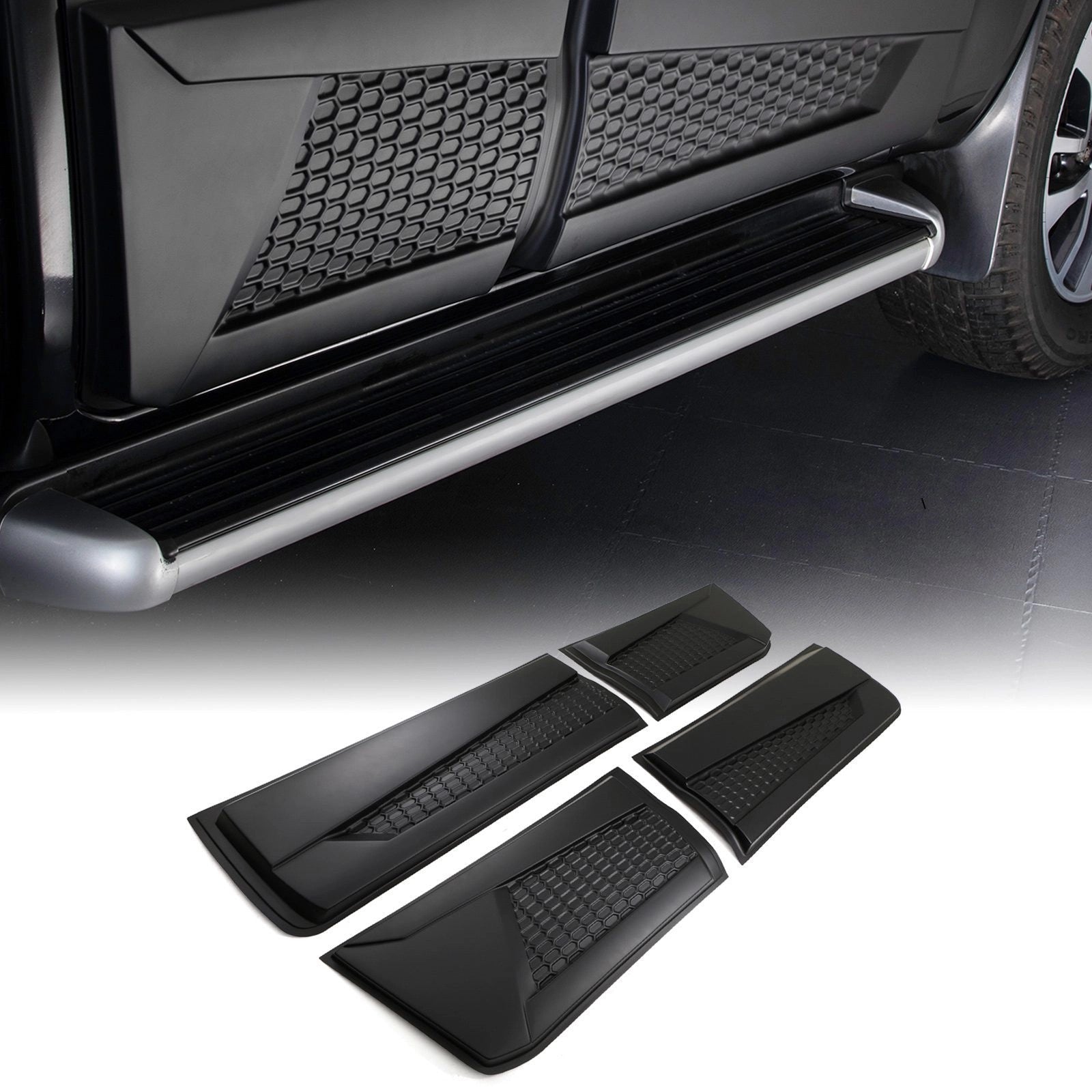 NissanNavaraD23NP30014-20MatteBlackLargeBodyCladdingKit