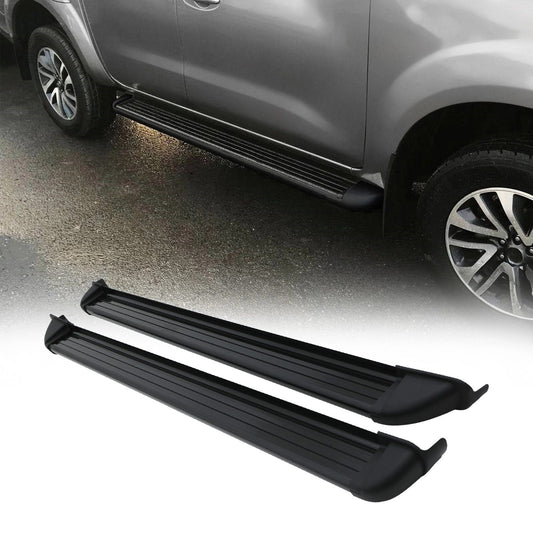NissanNavaraD23NP30014-21BlackAluminiumSideSteps