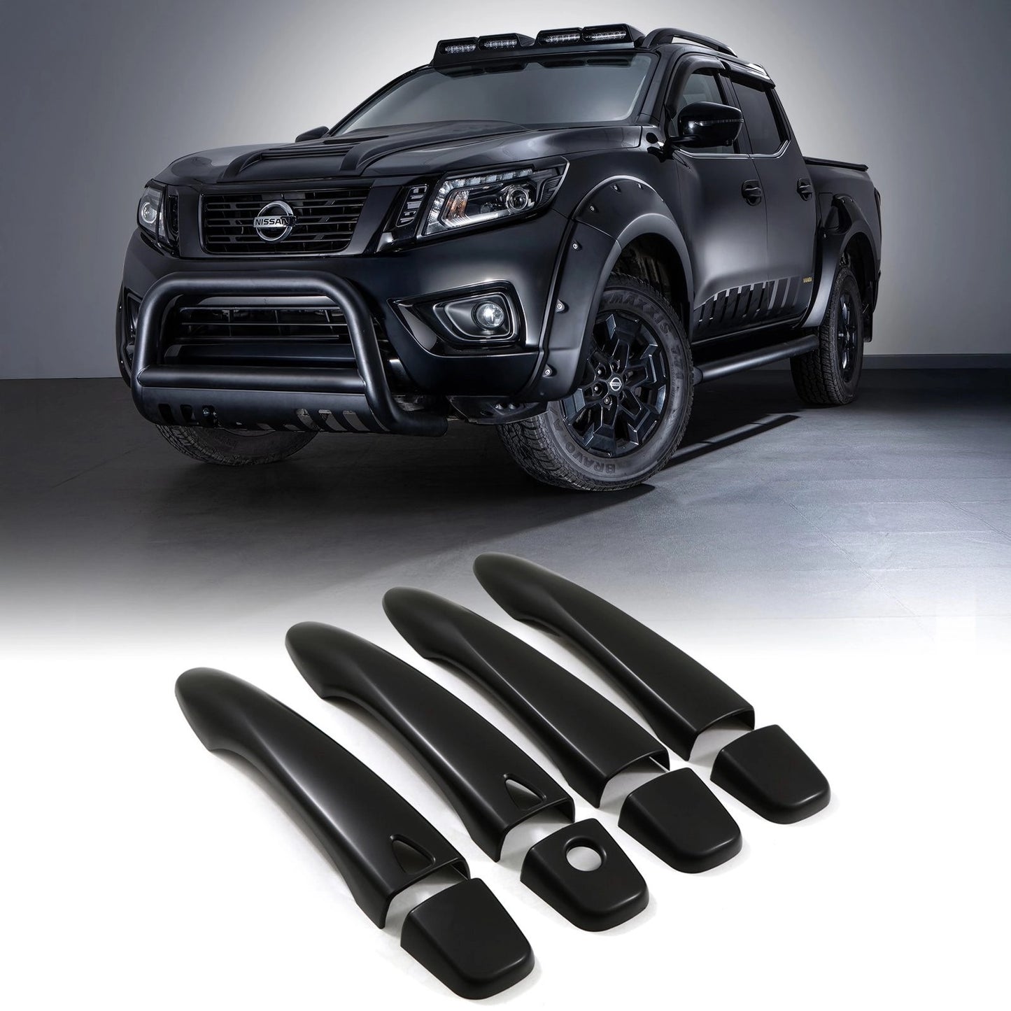NissanNavaraD23NP3002014-2021BlackDoorHandleCovers