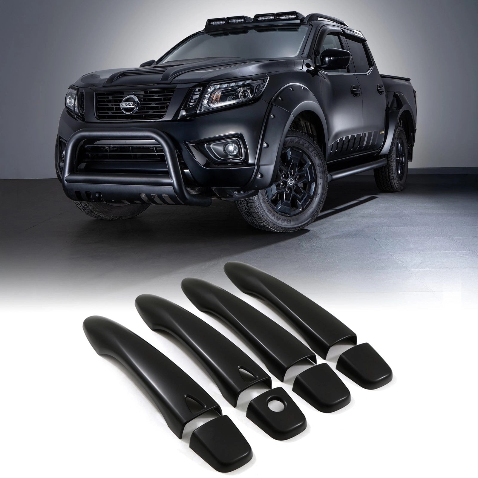 NissanNavaraD23NP3002014-2021BlackDoorHandleCovers