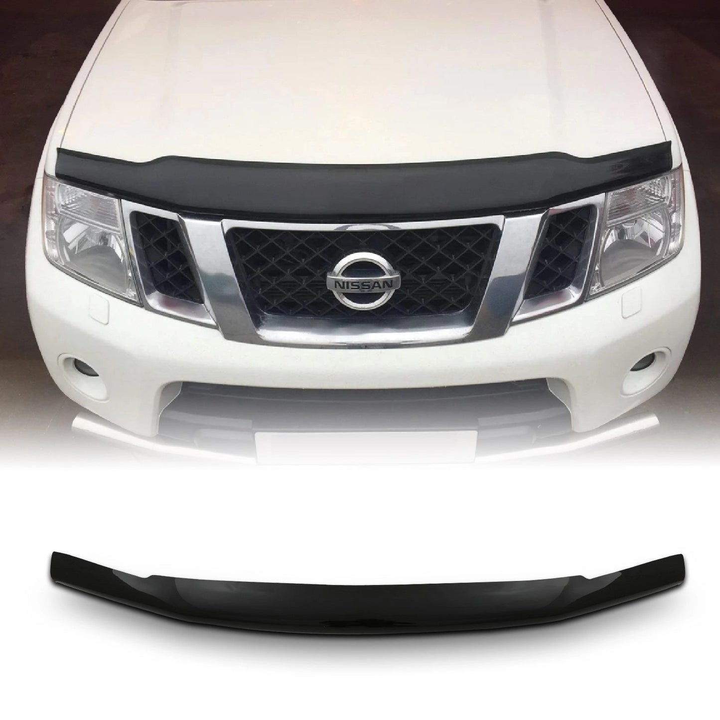 NissanNavaraD4010-14BlackBonnetGuardProtector