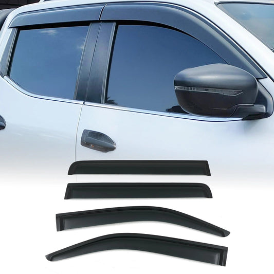 NissanNavaraD4010-14BlackWindDeflectors