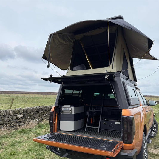 OverlandAluminiumCanopywithClamshellRoofTentfortheFordRanger2012-2022
