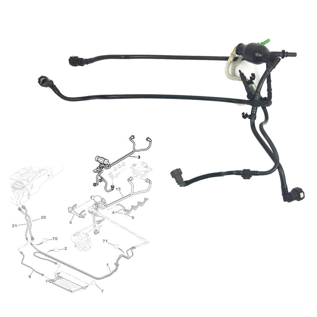 Peugeot206307CitroenXsaraFuelLinePipeHose1574.T2,1574.29,1574.69