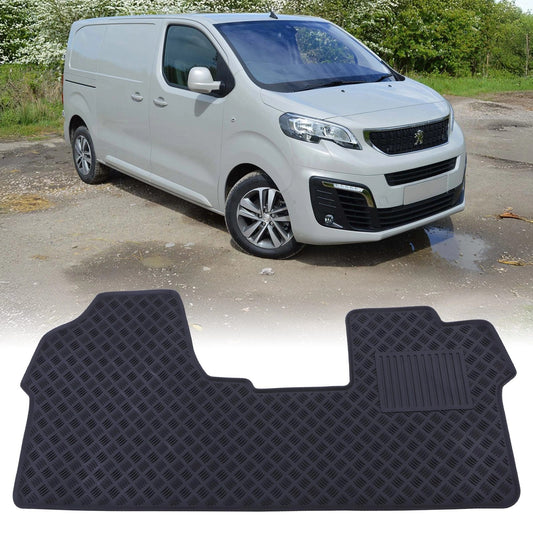 PeugeotExpertMK32016+BlackRubberFloorMat