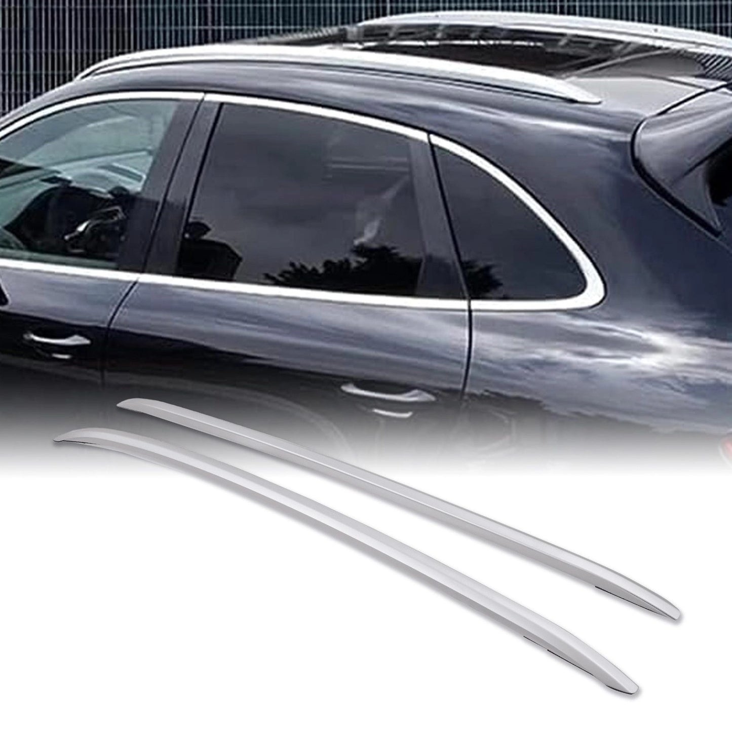 PorscheMacan14-21SilverRoofRails