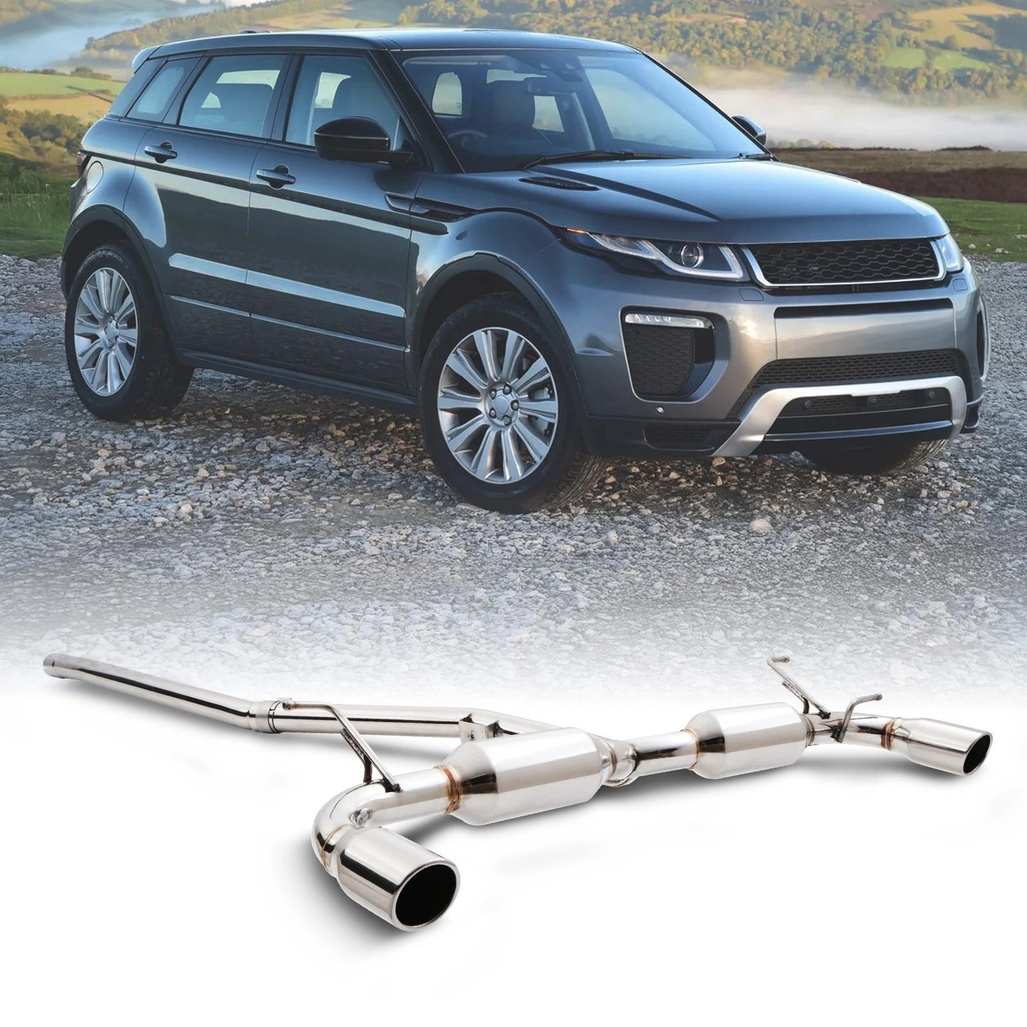 Predator4x42.25CatBackExhaustSystemToFitRangeRoverEvoque2.0TD4SD411-15