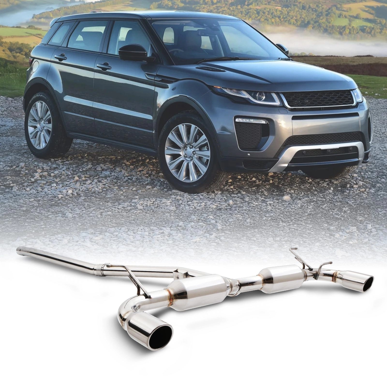 Predator4x42.25CatBackExhaustSystemToFitRangeRoverEvoque2.0TD4SD411-15