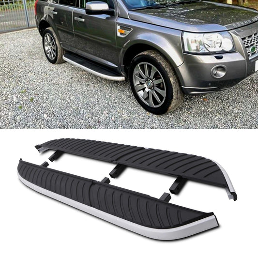 Predator4x4Black&SilverSideStepsToFitLandRoverFreelander2L35907-15