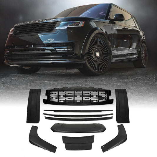 Predator4x4BlackBodyTrimKit&GrilleToFitRangeRoverVogueL4602022+
