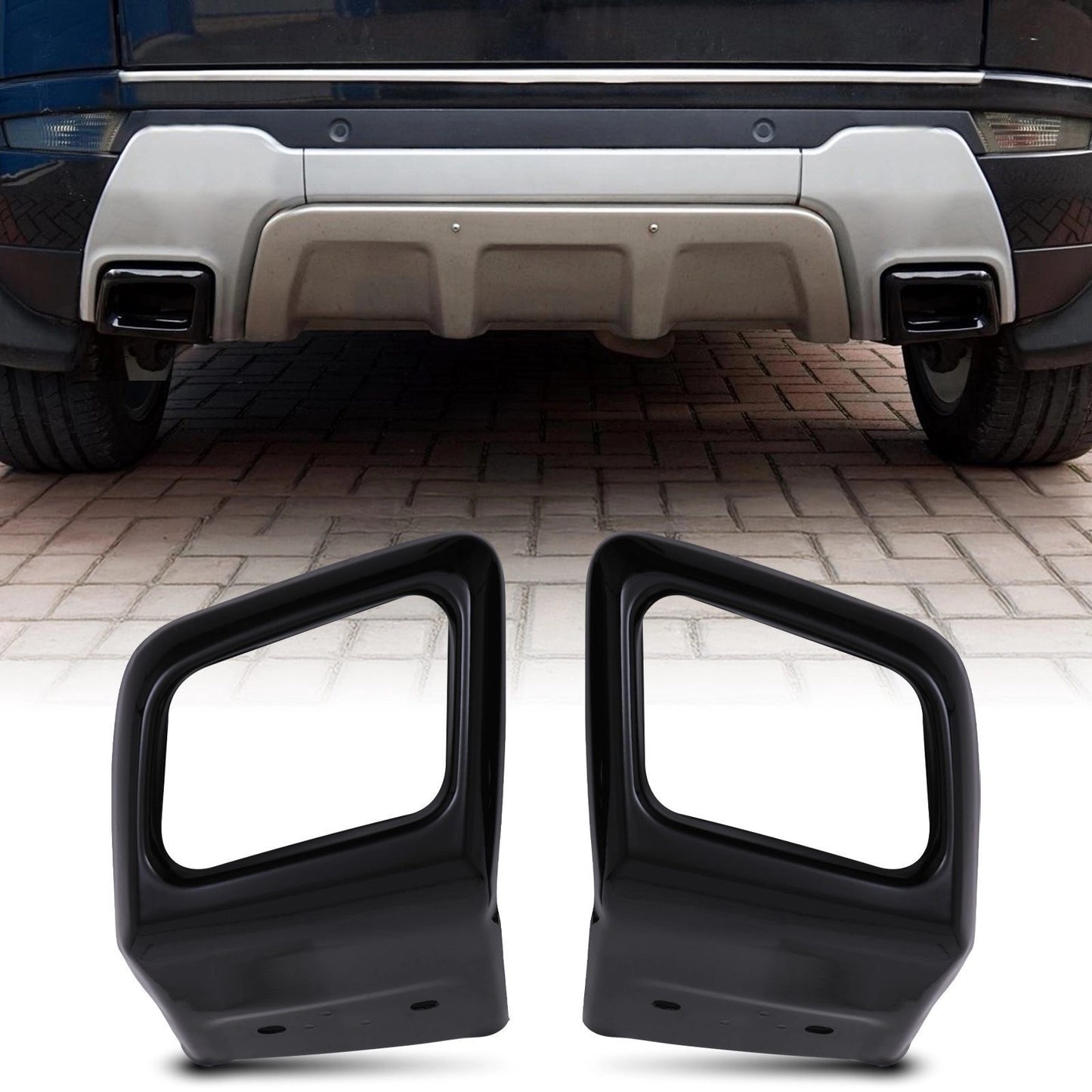 Predator4x4BlackExhaustRearTailPipeTrimsToFitRangeRoverEvoqueL53810-17