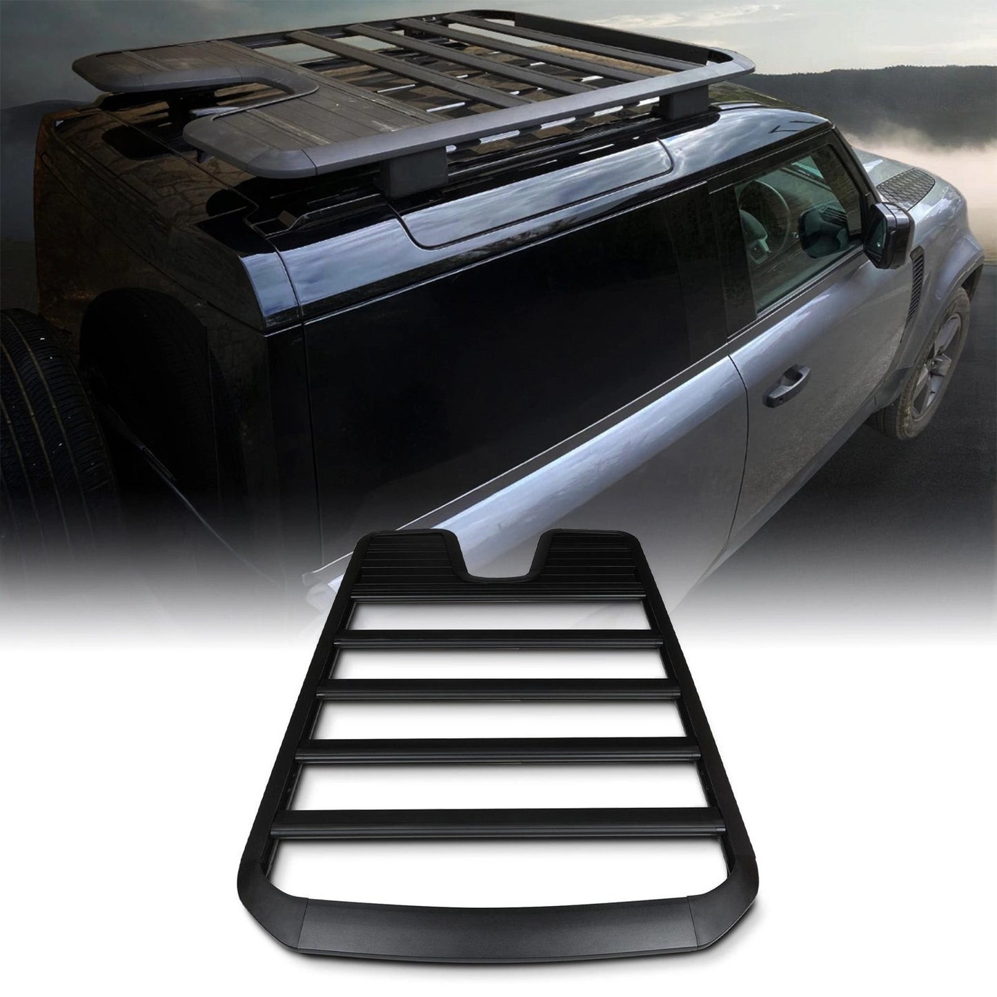 Predator4x4BlackExpeditionRoofRackToFitLandRoverDefender90L6632020+