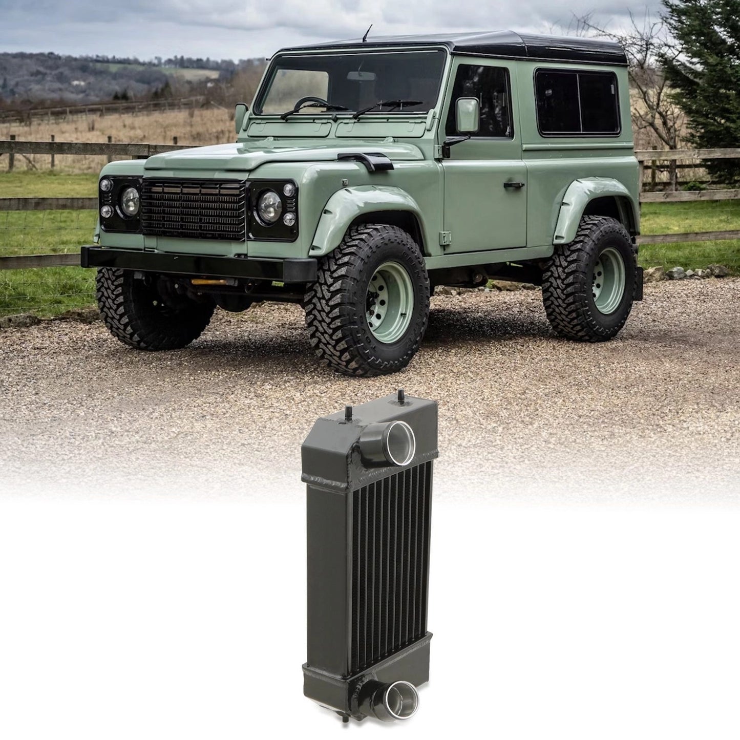 Predator4x4BlackIntercoolerCoreToFitLandRoverDiscovery&Defender300TDI2.5L94-98