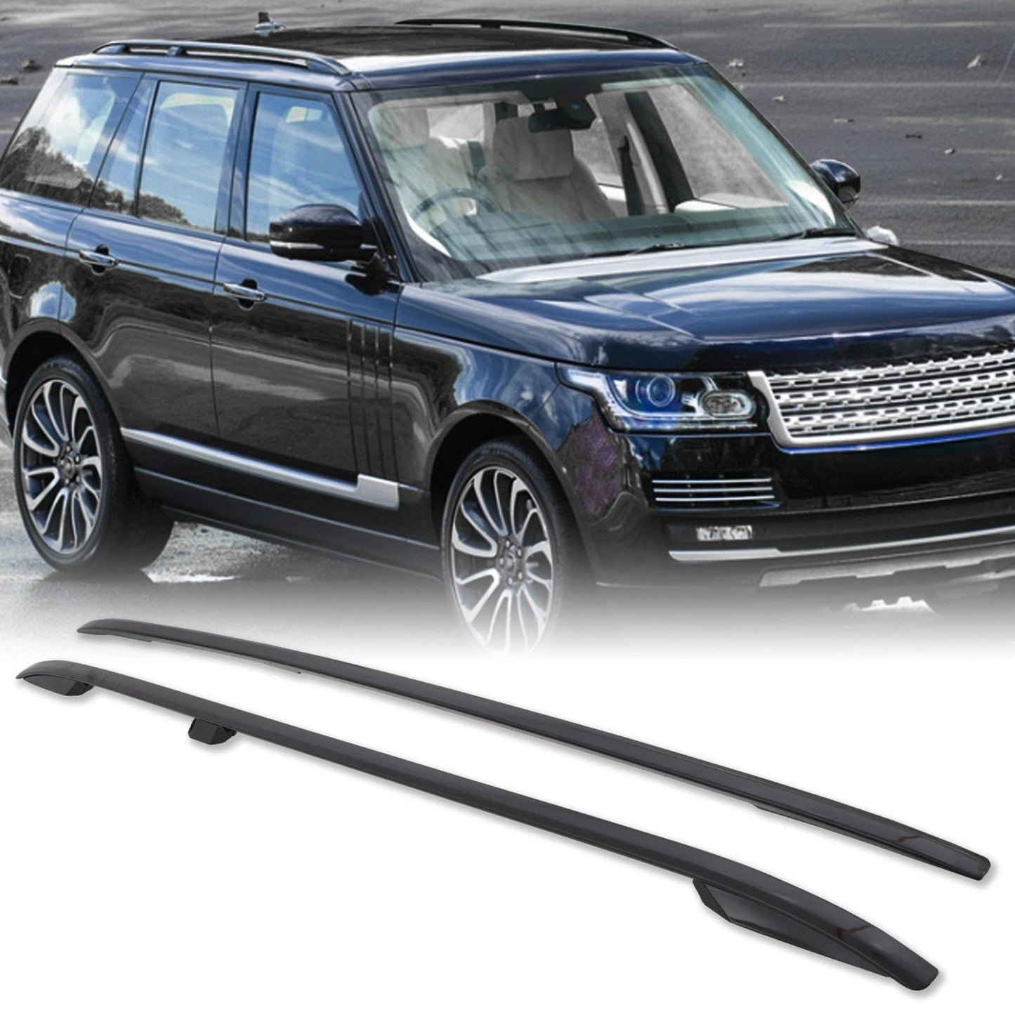 Predator4x4BlackRoofRailsToFitRangeRoverVogueL40513-21