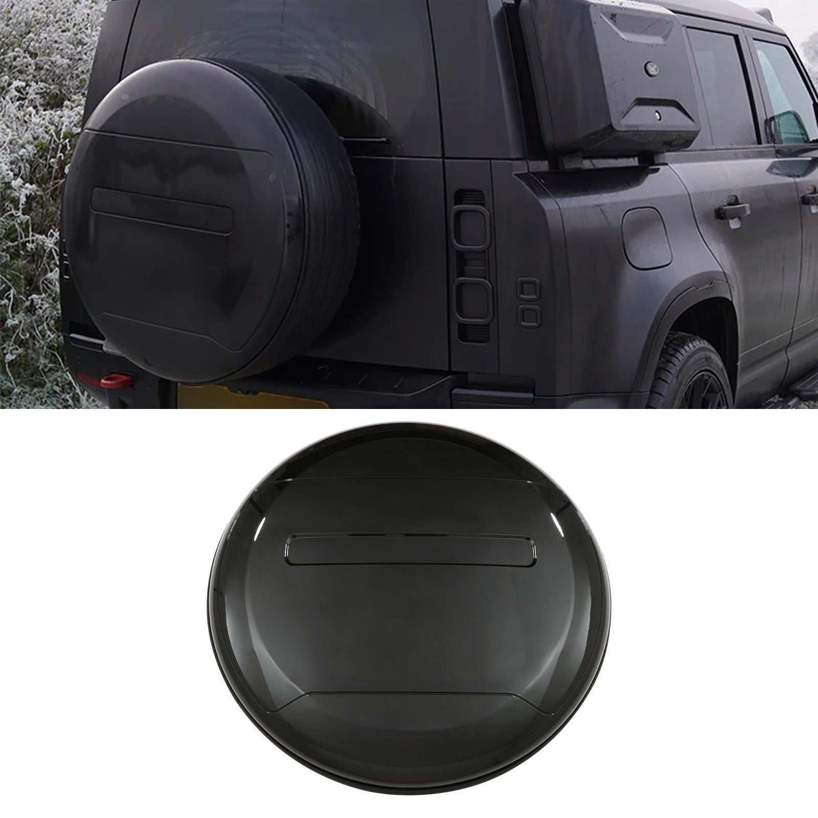 Predator4x4BlackSpareWheelCoverToFitLandRoverDefenderL6632020+