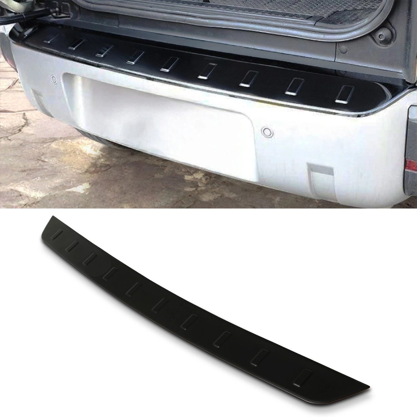 Predator4x4BlackStainlessSteelRearBumperProtectorToFitLandRoverDefenderL6632020+