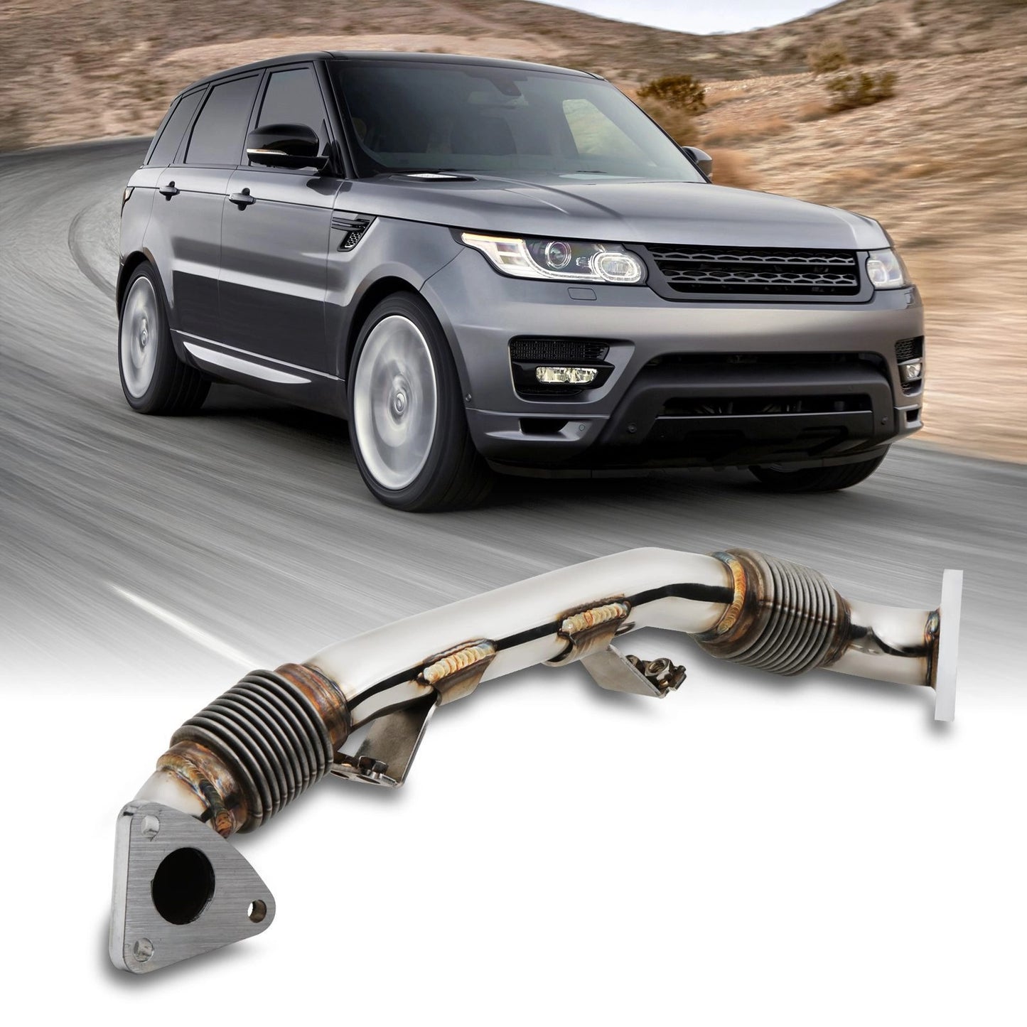 Predator4x4ExhaustCrossoverPipe1.5ToFitRangeRoverSportL4943.0TDV6SDV613-22