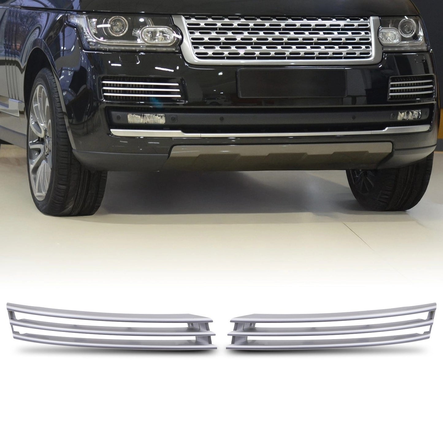 Predator4x4FrontBumperLowerGrillesToFitRangeRoverVogueL40513-17