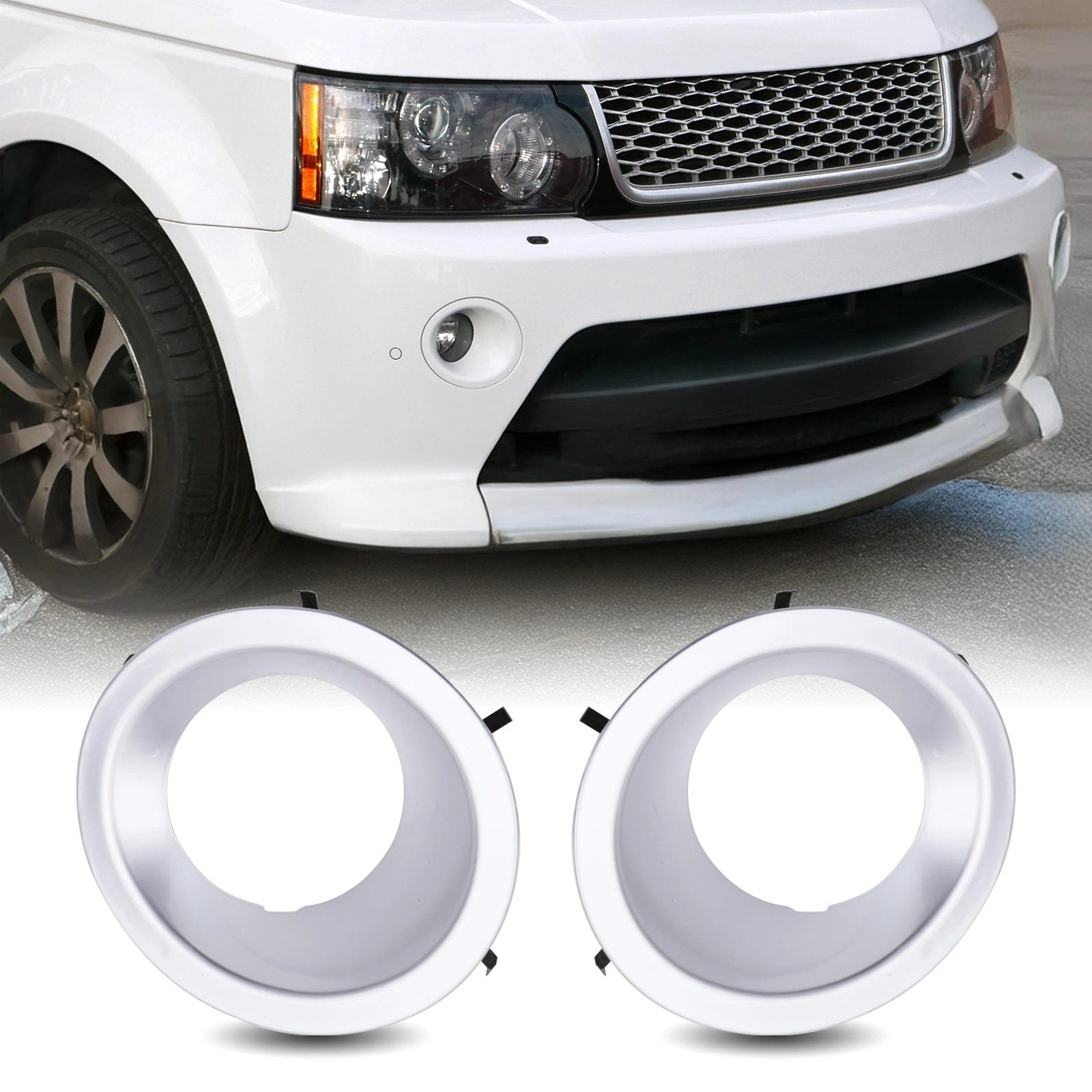 Predator4x4FrontFogLightSurroundsToFitRangeRoverSportL320Autobiography10-13