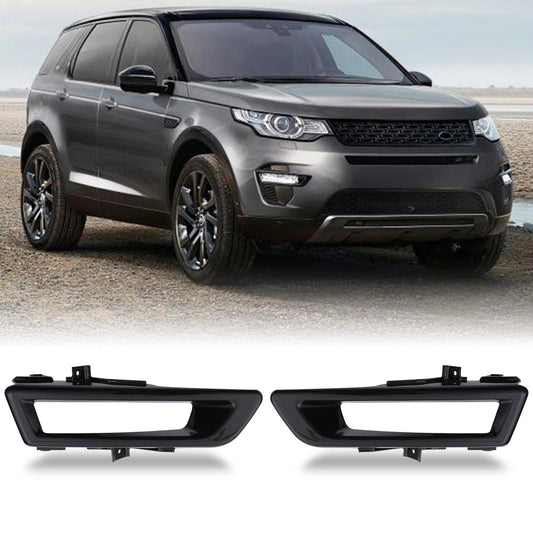 Predator4x4GlossBlackFrontFogLightCoversToFitLandRoverDiscoverySport14+