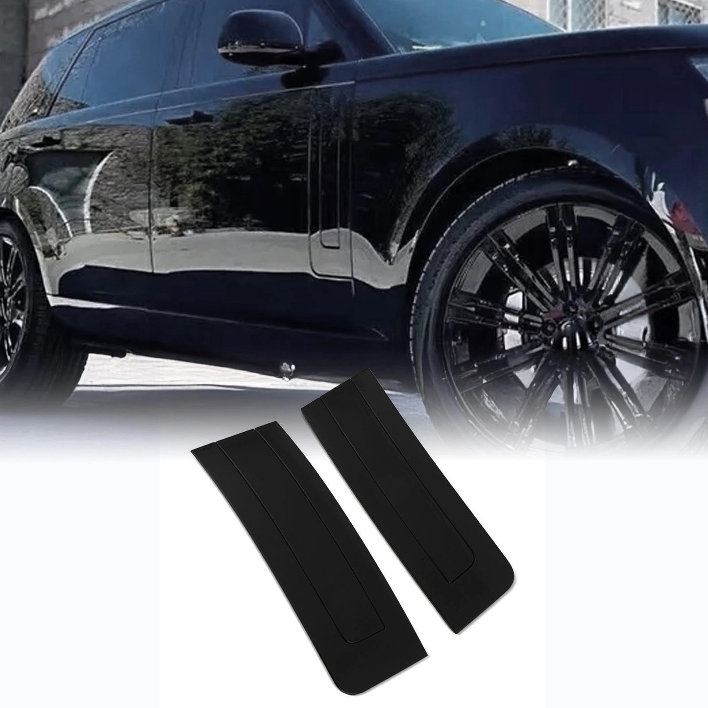 Predator4x4GlossBlackSVStyleSideVentsToFitRangeRoverVogueL4602022+