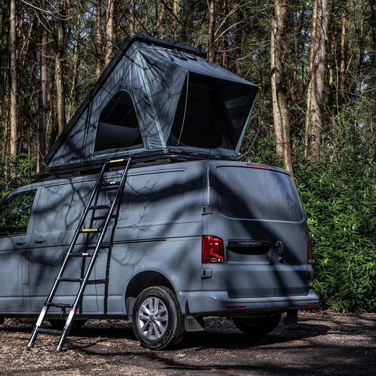 Predator4x4HardShellExpeditionCarRoofTopCampingTent–Grey,GreenStitching
