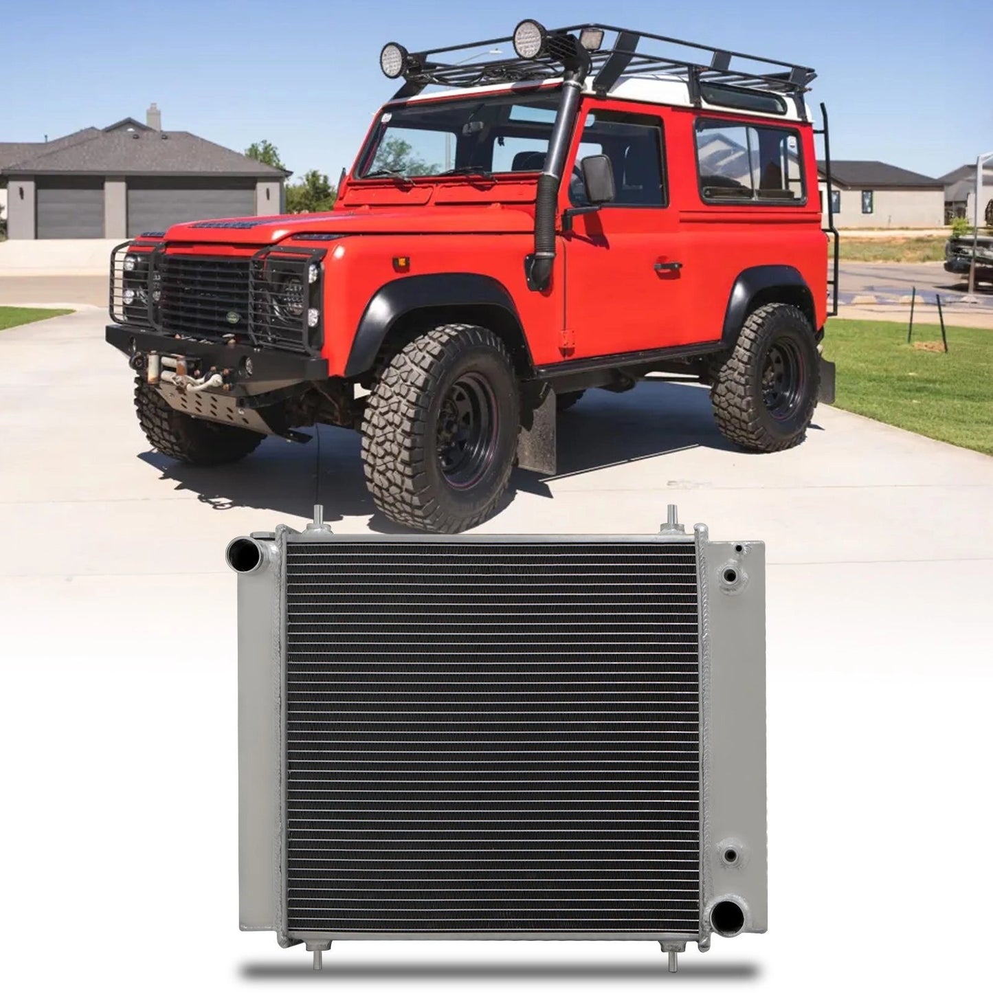 Predator4x4HighFlowAlloyRadiatorToFitLandRoverDefender2.5200TDILD90-94