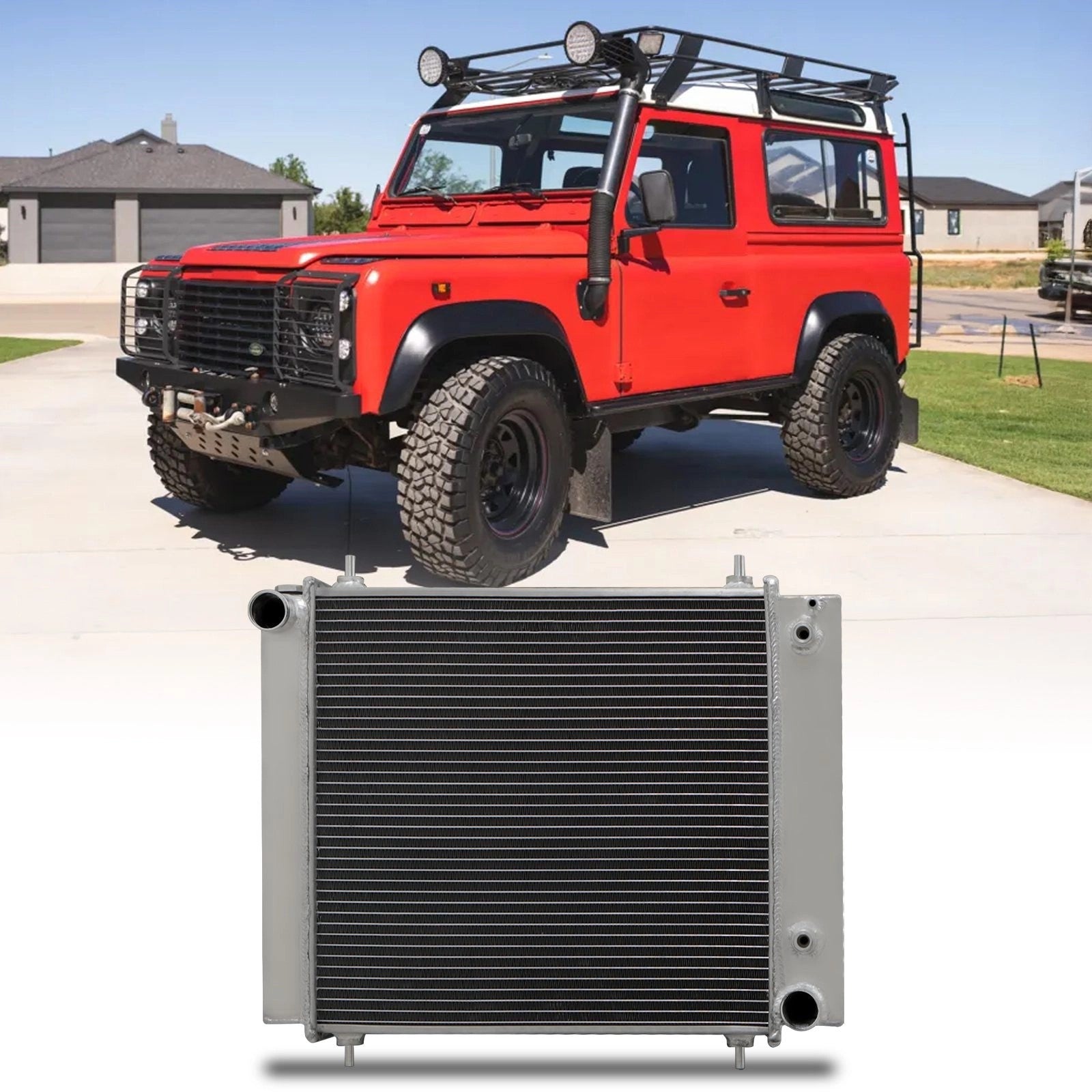 Predator4x4HighFlowAlloyRadiatorToFitLandRoverDefender2.5200TDILD90-94