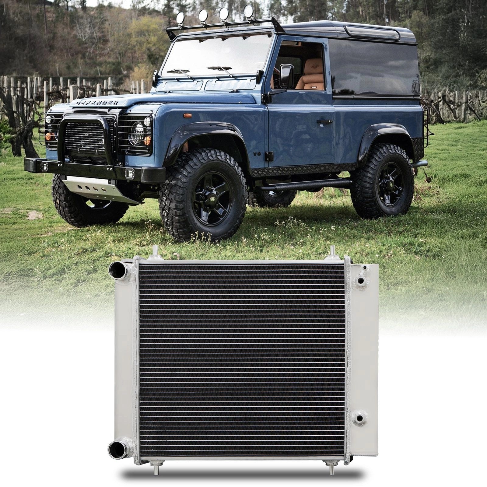 Predator4x4HighFlowAlloyRadiatorToFitLandRoverDiscovery1/Defender300TDI2.5TD84-98