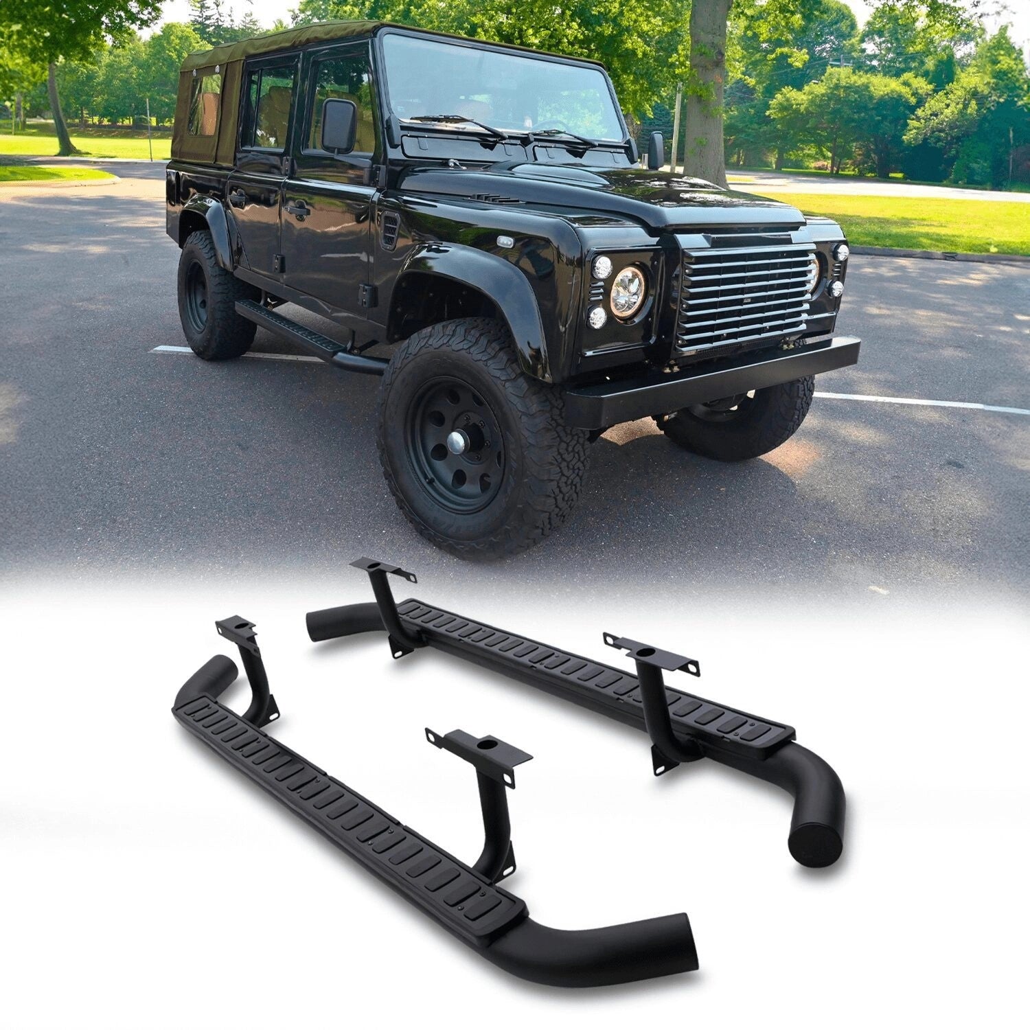 Predator4x4OEMFitSideStepBoardsToFitLandRoverDefender11083-16