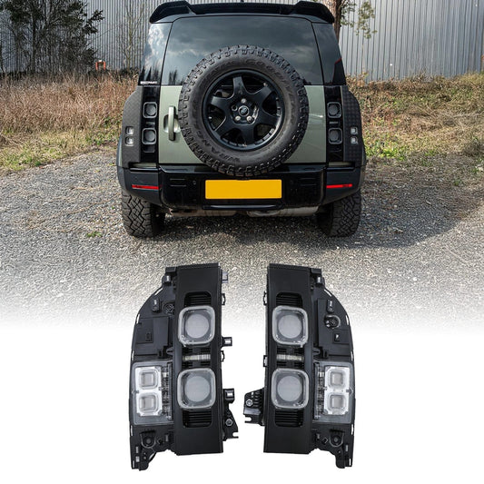 Predator4x4RearClearTailLampsToFitLandRoverDefenderL6632020+