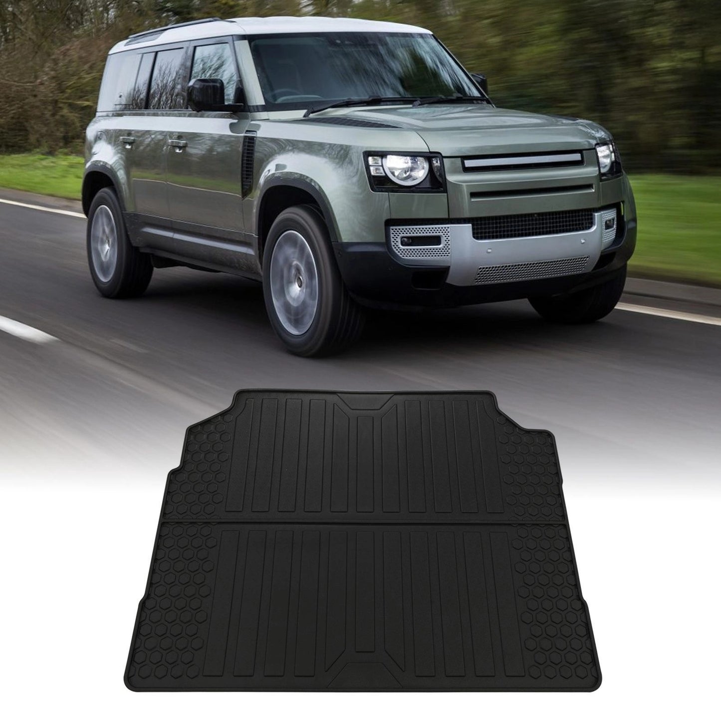 Predator4x4RubberBootLinerFloorMatToFitLandRoverDefender110L6632020+