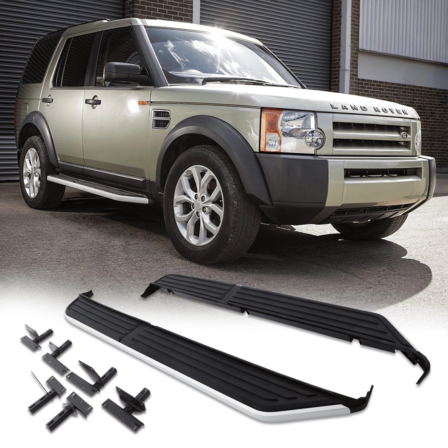 Predator4x4SideStepsWithSkirtToFitLandRoverDiscovery3&4L31904-16