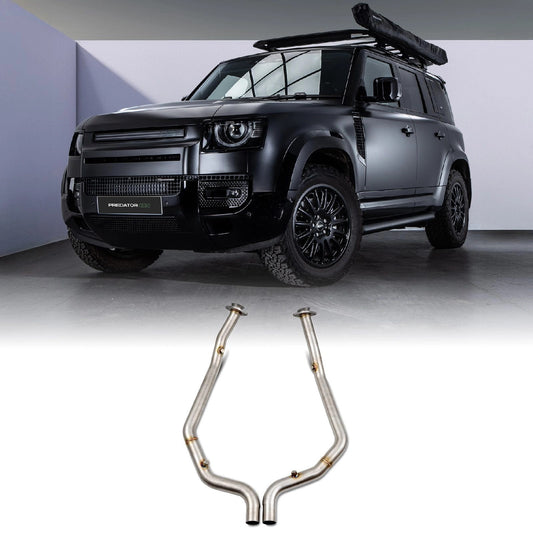 Predator4x4SilverAndRedSideAirIntakeVentsToFitRangeRoverSport10-13