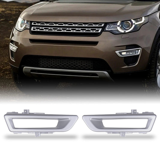 Predator4x4SilverFrontFogLightCoversToFitLandRoverDiscoverySport14+