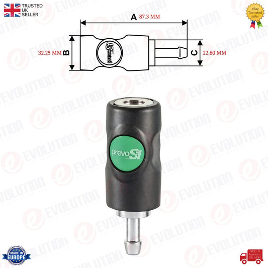 Prevost10MmQuickReleaseSafetyHoseStem/TailCouplerEsi071810