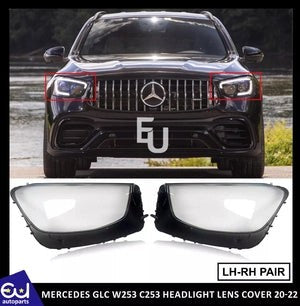 R2020-2022MERCEDESGLCW253C253FRONTHEADLIGHTLENSCOVERSLEFTRIGHTPAIR