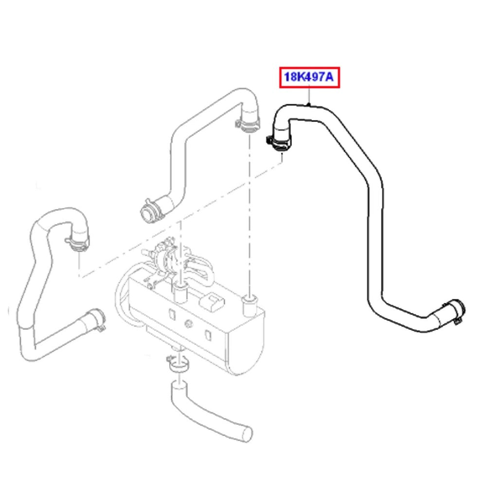 RadiatorHoseFitsFordTransitConnectTourneoConnect2T1418k497db