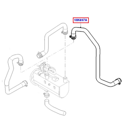 RadiatorHoseFitsFordTransitConnectTourneoConnect2T1418k497db