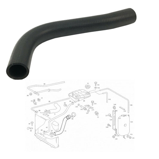 RadiatorHoseFitsMercedesBenzS-Class1979To1991,1265010382,1265010482