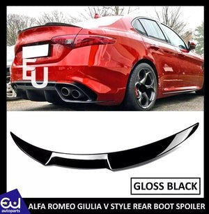 RALFAROMEOGIULIA2015+GLOSSBLACKREARBOOTTRUNKSPOILERLIPWINGVSTYLE